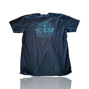 Vintage T&C Surf Designs Men's XL Black Graphic T-Shirt Surf Culture